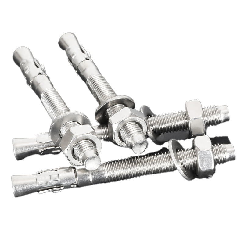 Stainless-steel expansion screws that burst expansion climbing nails; elevator railings and curtain wall expansion bolts