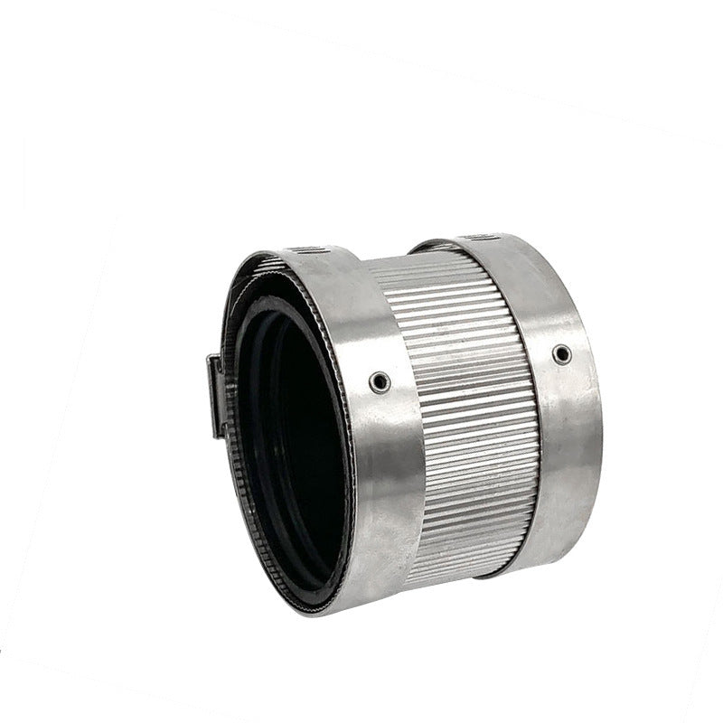 Clamp rings, hoop fixtures, building clamps, tube restraining clips for securing drainage pipes