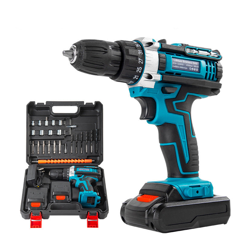 Wireless high-power lithium-ion hammer drill for wall drilling, hole drilling, expansion bolt installation, concrete and rock tools