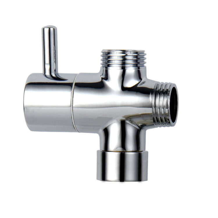 Multifunctional all-copper three-head 4/5 quick-opening diverter, shower valve, faucet converter valve (one inlet, two outlets)