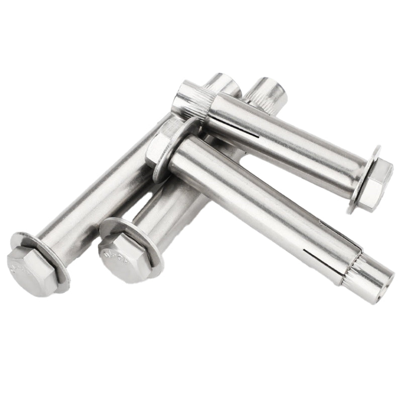 Stainless-steel built-in expansion screws: hexagonal on the outside, expansion-type bolts on the inside ¨C prone to internal explosion