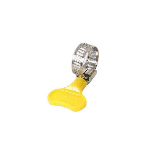 Stainless steel, American-style plastic-handled hose clamps, exhaust pipe clamps, gas pipe fastening clamps
