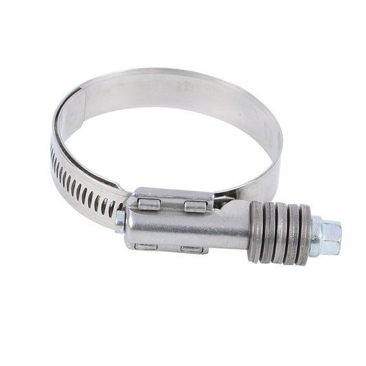 American-style heavy-duty gasket clamps. Shock-absorbing, reinforced pipe clamps with constant pressure and high torque