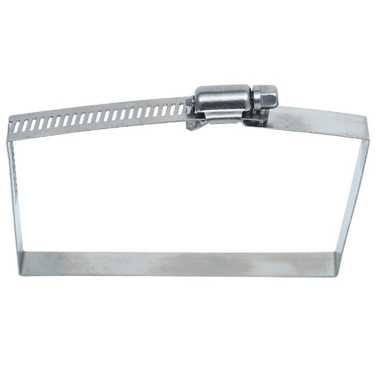 Stainless steel clamp, square American-style hose clamp; stainless steel industrial cable square tube holder