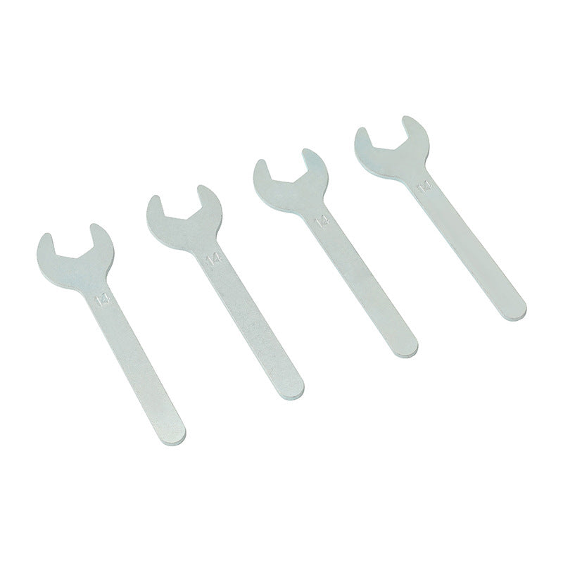 One-way opening stamped iron sheet disposable single-head wrench