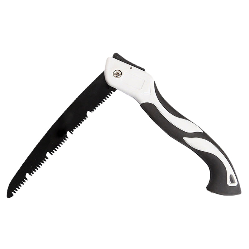 Small handheld folding saw for cutting, ideal for carpentry work