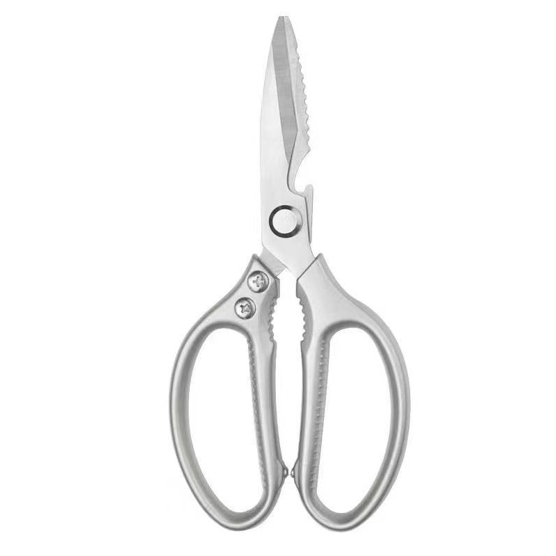 Stainless steel scissors, multi-functional food cutting scissors with aluminum handle