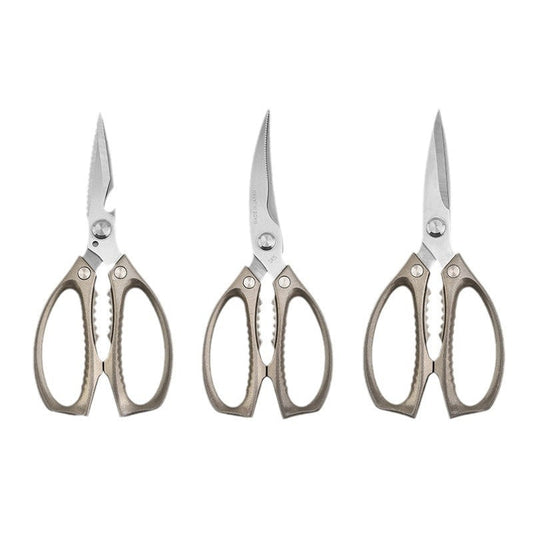 Stainless steel chicken bone scissors, multi-functional kitchen scissors ideal for grilling and bone cutting