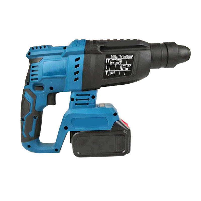 Heavy-duty brushed or brushless electric hammer, electric pick, high-power concrete drill, impact drill, and three-in-one power tool