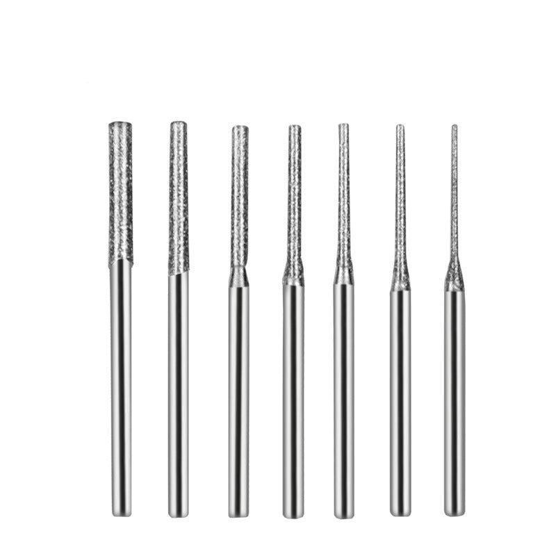 Carving drill bit for jade and agate, amber hole enlargement, electric grinding tool, jadeite grinding head extension needle.