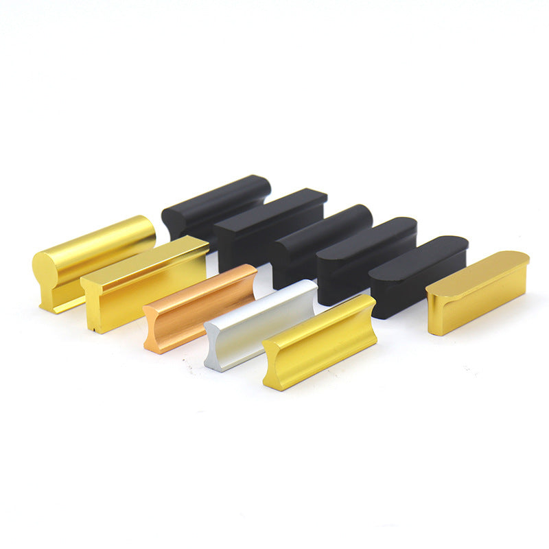Aluminum alloy 32-hole spacing cabinet handle, straight/I-shaped handle, wardrobe drawer door furniture double hole handle
