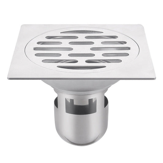 Thickened 304 stainless steel floor drain, 12cm deep water seal floor drain for bathrooms, DN75 hotel engineering floor drain.