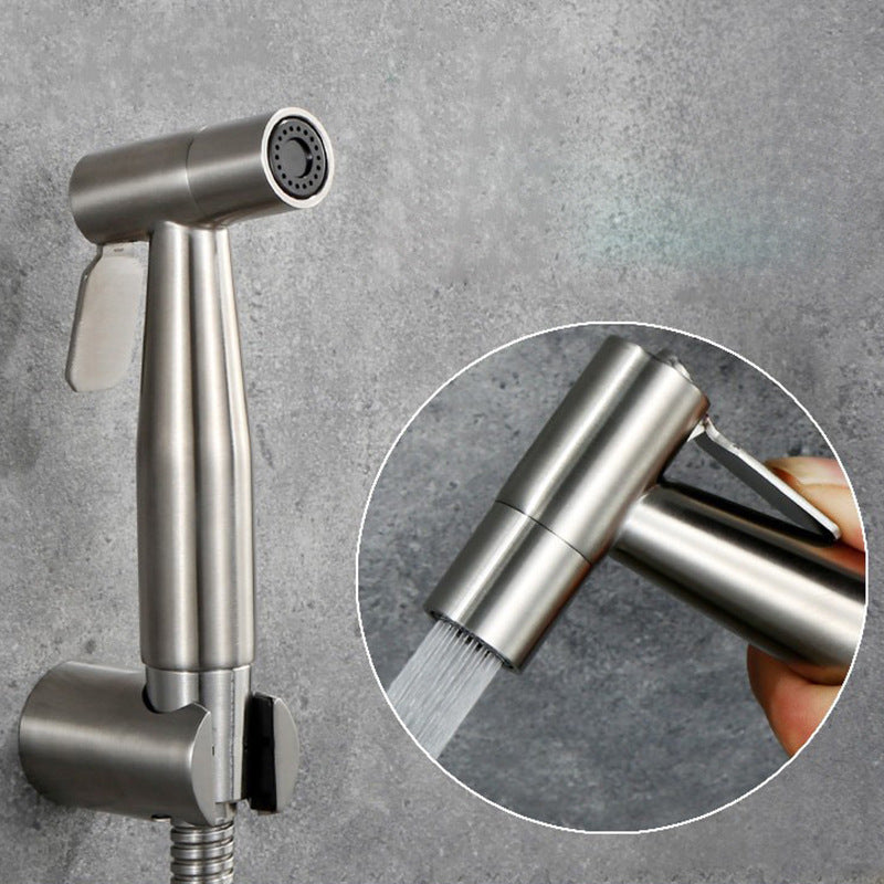 304 Stainless Steel Spray Gun for Bidet, Toilet Water Gun Companion, Household Flushing Device