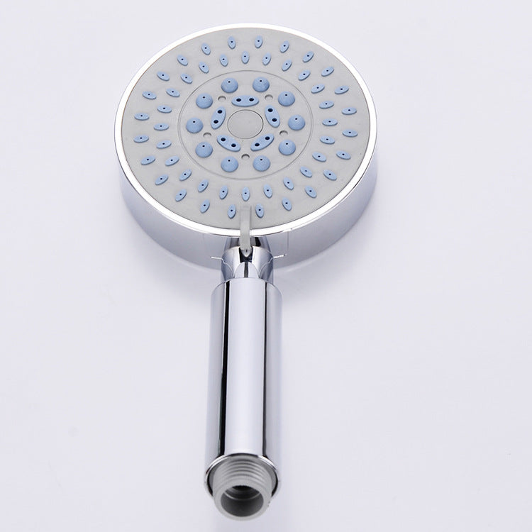 Five-speed adjustable handheld shower head, pressurized and water-saving ABS plastic shower head for hand spraying.