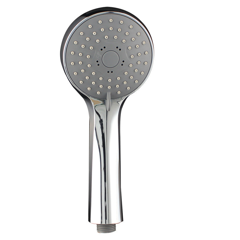 Three-function toggle handheld shower head/shower spray head, electroplated ABS shower head