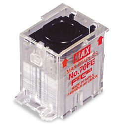 Max Staple Cartridge for EH-70F Flat-Clinch Electric Stapler 5 000/Box NO70FE