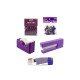 JAM Paper Office Starter Kit Purple Stapler Tape Dispenser Staples Paper Clips &