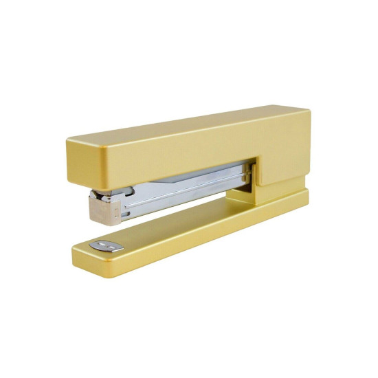JAM PAPER Desk Trio Pack Gold Stapler Tape Dispenser & Pen Holder 3/Pack
