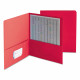 Smead Two-Pocket Folder Textured Paper Red 25/Box 87859