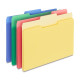 Staples File Folder 1/3 Cut Letter Size Assorted Colors 72/Carton ST285130-CCVS