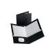 Staples 2-Pocket Laminated Folders Black 10/Pack 13365-CC