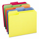 Smead 11943 File Folders 1/3 Cut Top Tab Letter Bright Assorted Colors 100/box
