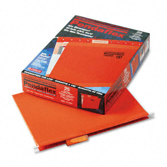 Esselte 4152-1/5ora Hanging Folder - Letter 8.5" X 11" 1/5 Tab Cut 25