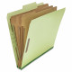 UNIVERSAL Pressboard Classification Folder Letter Eight-Section Green 10/Box