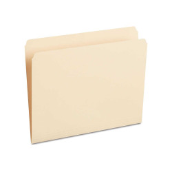HITOUCH BUSINESS SERVICES File Folder Straight Cut Letter Size Manila 100/Box