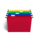 Staples Hanging File Folders 5-Tab Letter Size Assorted Colors 40/Carton