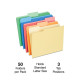 Staples Heavyweight File Folders 1/3 Cut Tab Letter Size Assorted Colors