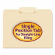 Smead File Folders 1/3 Cut Second Position One-Ply Top Tab Letter Manila 100/Box
