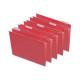 HITOUCH BUSINESS SERVICES Hanging File Folder 5-Tab Letter Size Red 25/Box