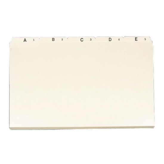 Smead A-Z Recycled Top Tab File Folder Set - Letter 8.5" x 11" 1/5 Cut