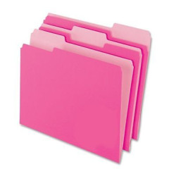 Pendaflex Two-tone Color File Folder - Letter 8.5" X 11" 1/3 Tab Cut
