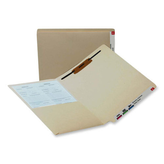 Smead Smd-34100 Manila End Tab Pocket Folder With Fastener - Letter