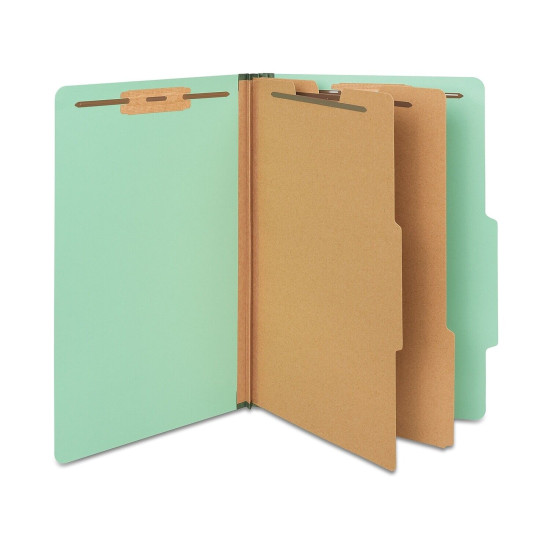 Staples Pressboard Classification Folder 2-Dividers 2.5" Expansion Legal Size