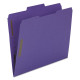 Smead Top Tab Colored 2-Fastener Folders  1/3-Cut Tabs  Letter Size  Purple