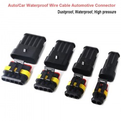 1.5 Sheath Terminal AMP 1-6 Pin Plug Kits Electric Wire Car Waterproof Connector
