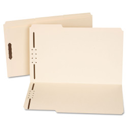 UNIVERSAL Manila Folders Two Fasteners 1/3 Tab Legal 50/Box 13520