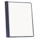Universal Clear Front Report Cover Tang Fasteners Letter Size Dark Blue 25/Box