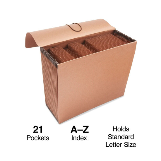 Staples Heavy Duty Reinforced Expanding Wallet Flap & Cord Closure Letter Size