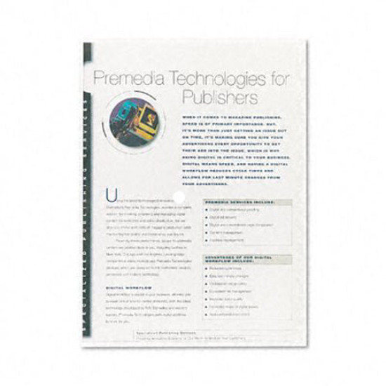 Fellowes Transparent Pvc Cover - 8.5" X 11" Letter 100 / Pack Clear