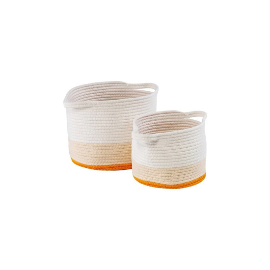 Honey-Can-Do Nesting Storage Baskets Yellow Ombre 2/Set (STO-09320)