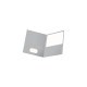 Oxford 2-Pocket Presentation Folders Gray 25/Box (OXF 57505) 379146
