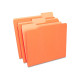 tions Top-Tab File Folders 3-Tab Letter Size Orange 100/Box