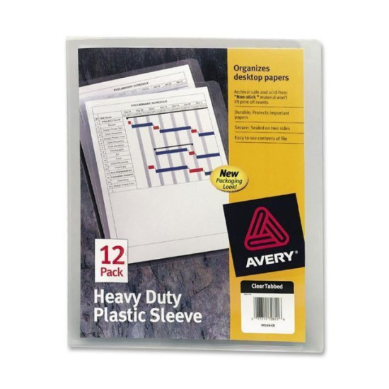 Avery Dennison AVE72611 Plastic Sleeve