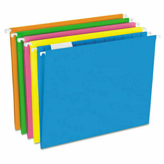 Topsbusfms PFX81672 Glow Hanging File Folders - Multicolor
