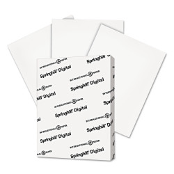Springhill Digital Index White Card Stock 110 lb 8 1/2 x 11 250 Sheets/Pack