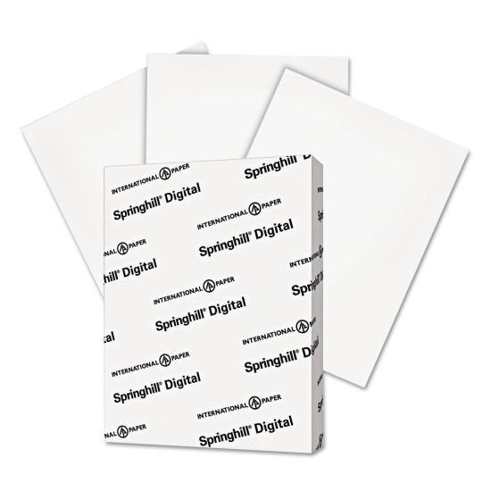 Springhill Digital Index White Card Stock 110 lb 8 1/2 x 11 250 Sheets/Pack
